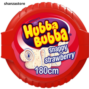 Hubba Bubba Chewing Gum, Snappy Strawberry, Mega Long Tape, 180cm